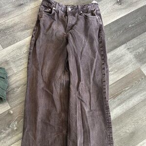 zara brown jeans